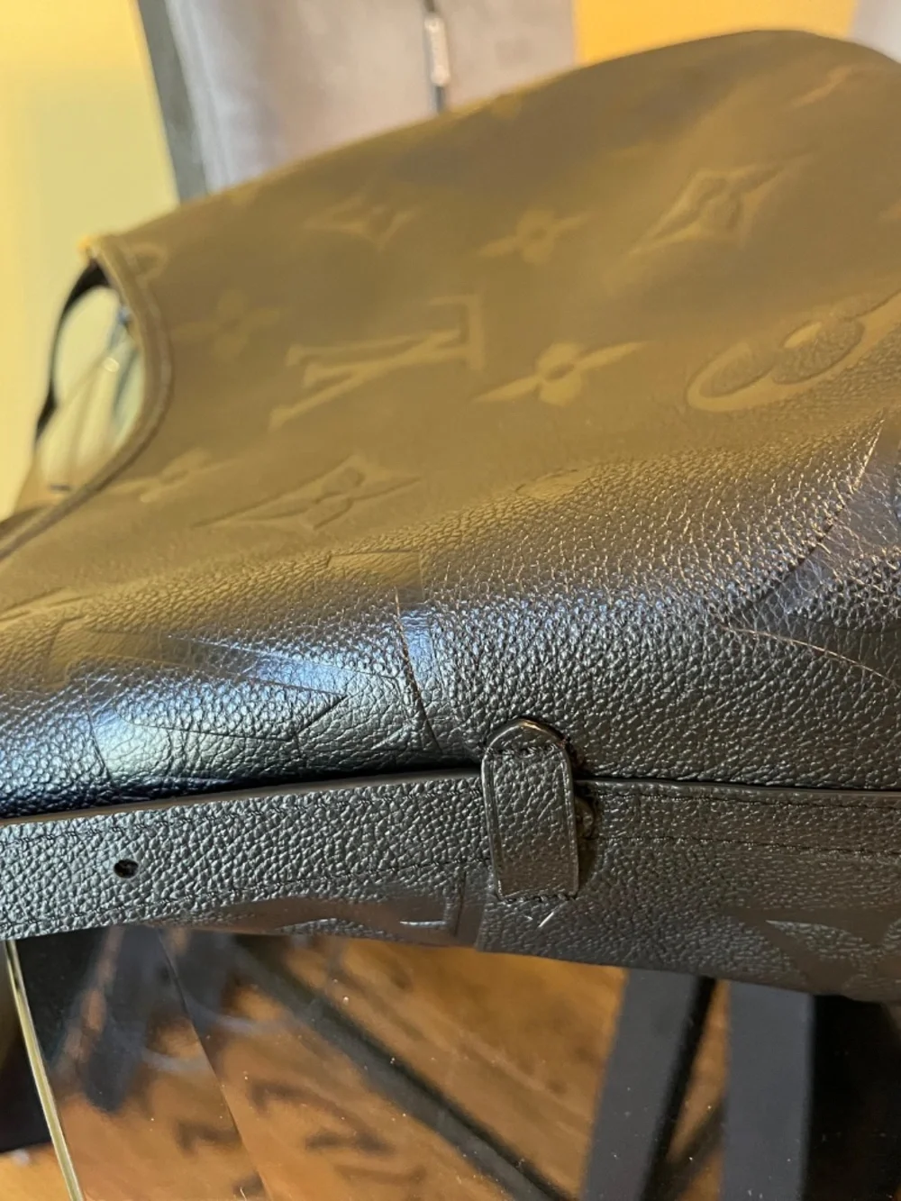 Louis Vuitton Monogram Empreiente CarryAll PM in Black Noir